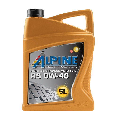 Моторное масло Alpine RS 0W-40 Vollsynth, 5л (ALPINE: 0100222)